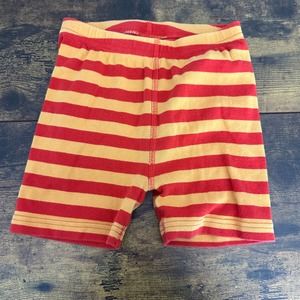 Hanna Andersson Sesame Street pajama shorts boys 6/7 yellow orange organic